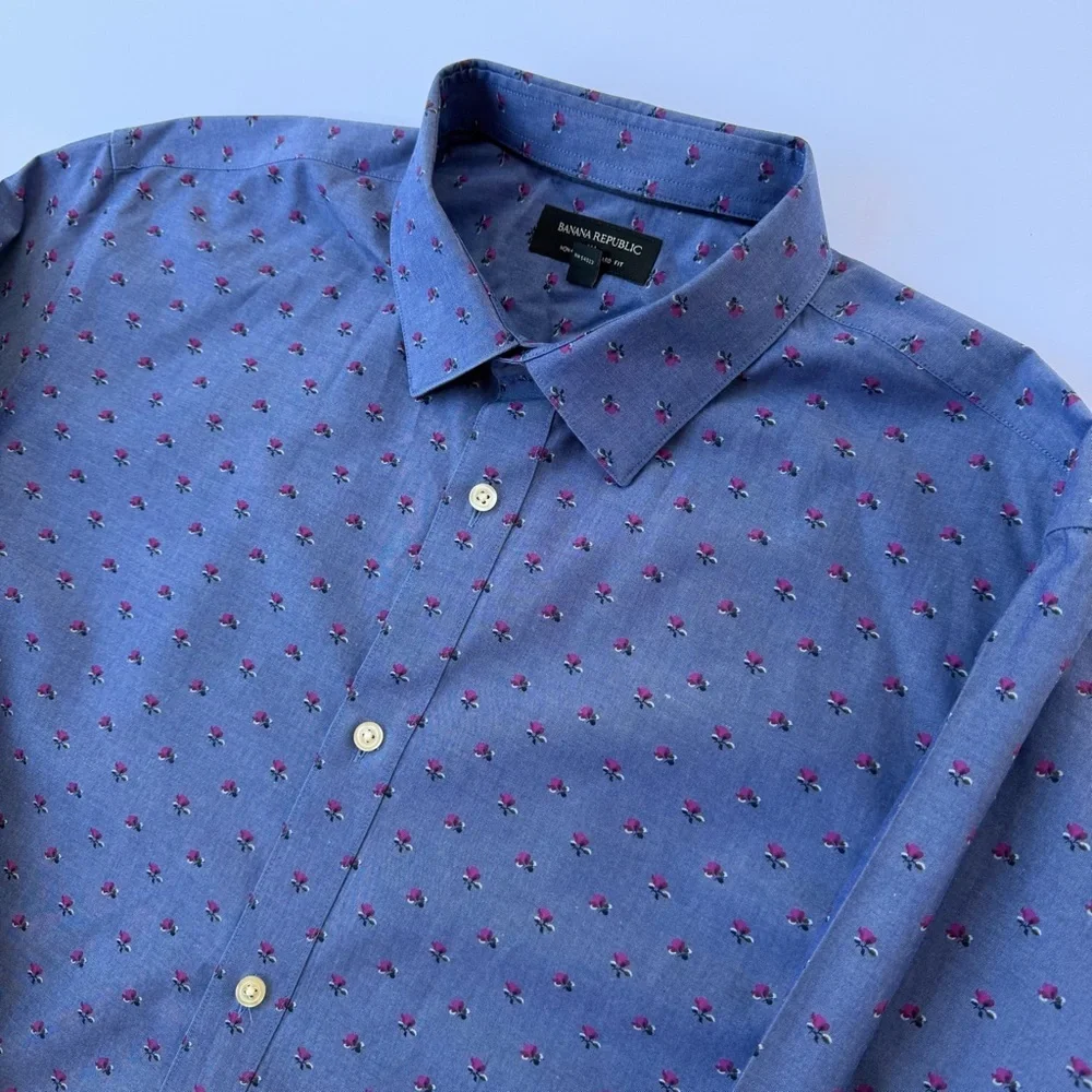Men’s Banana Republic Long Sleeve Shirt Size XL 17-17 1/2 35-36​​